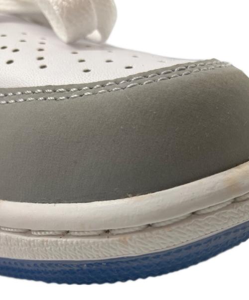 NIKE（ナイキ）NIKE (ナイキ) AIR JORDAN 1 LOW ホワイト×グレー サイズ:27の古着・服飾アイテム