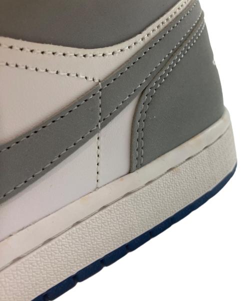 NIKE（ナイキ）NIKE (ナイキ) AIR JORDAN 1 LOW ホワイト×グレー サイズ:27の古着・服飾アイテム