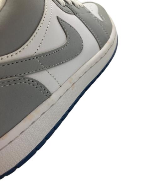 NIKE（ナイキ）NIKE (ナイキ) AIR JORDAN 1 LOW ホワイト×グレー サイズ:27の古着・服飾アイテム