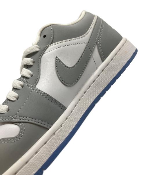 NIKE（ナイキ）NIKE (ナイキ) AIR JORDAN 1 LOW ホワイト×グレー サイズ:27の古着・服飾アイテム