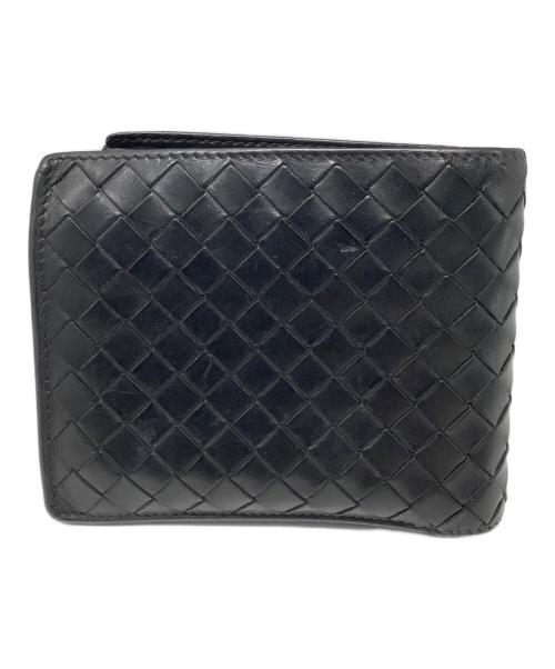 BOTTEGA VENETA（ボッテガベネタ）BOTTEGA VENETA (ボッテガベネタ) BOTTEGA VENETA　2つ折り財布 ブラックの古着・服飾アイテム