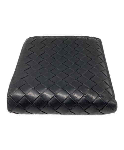 BOTTEGA VENETA（ボッテガベネタ）BOTTEGA VENETA (ボッテガベネタ) BOTTEGA VENETA　2つ折り財布 ブラックの古着・服飾アイテム