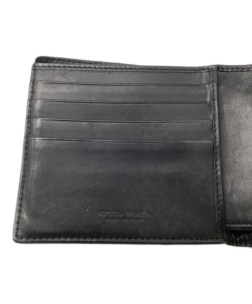 BOTTEGA VENETA（ボッテガベネタ）BOTTEGA VENETA (ボッテガベネタ) BOTTEGA VENETA　2つ折り財布 ブラックの古着・服飾アイテム