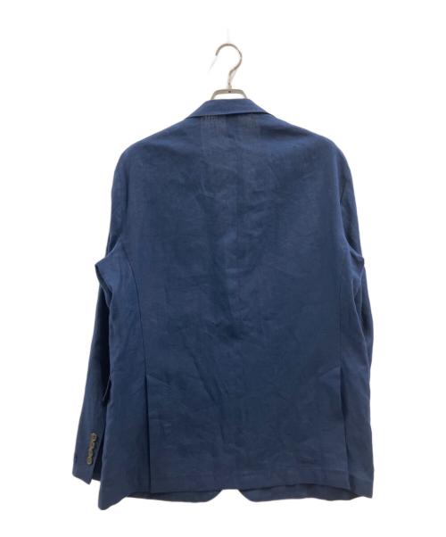 POLO RALPH LAUREN（ポロ・ラルフローレン）POLO RALPH LAUREN (ポロ・ラルフローレン) リネンテーラードジャケット ネイビー サイズ:42Rの古着・服飾アイテム