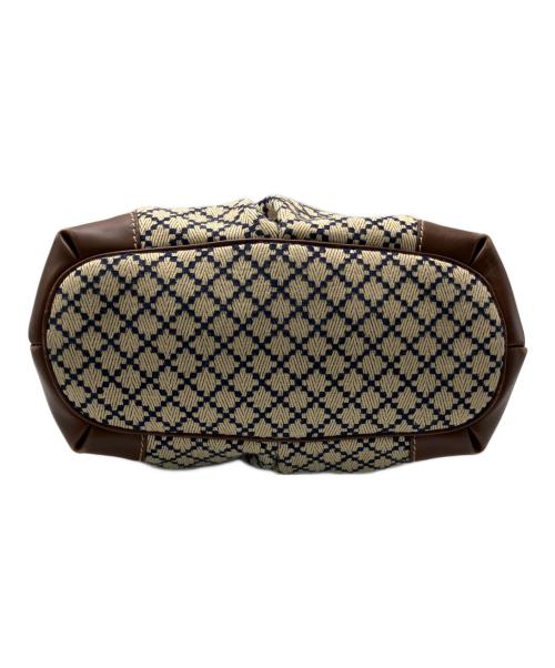 GUCCI（グッチ）GUCCI (グッチ) GUCCI　ディアマンテ　スーキー　ハンドバッグ ベージュ×ネイビーの古着・服飾アイテム