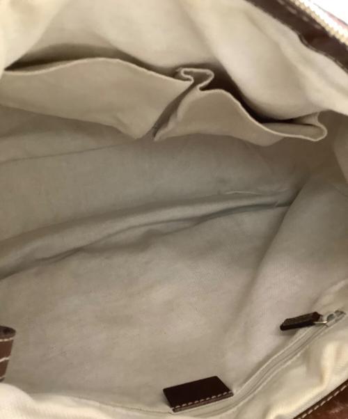 GUCCI（グッチ）GUCCI (グッチ) GUCCI　ディアマンテ　スーキー　ハンドバッグ ベージュ×ネイビーの古着・服飾アイテム