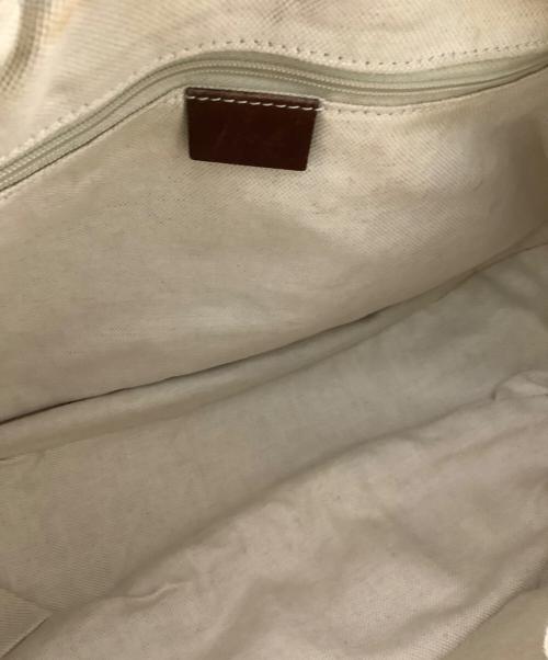 GUCCI（グッチ）GUCCI (グッチ) GUCCI　ディアマンテ　スーキー　ハンドバッグ ベージュ×ネイビーの古着・服飾アイテム