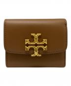 TORY BURCHトリーバーチ）の古着「TORY BURCH　コンパクトウォレット」｜ブラウン