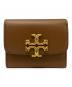TORY BURCH（トリーバーチ）の古着「TORY BURCH　コンパクトウォレット」｜ブラウン