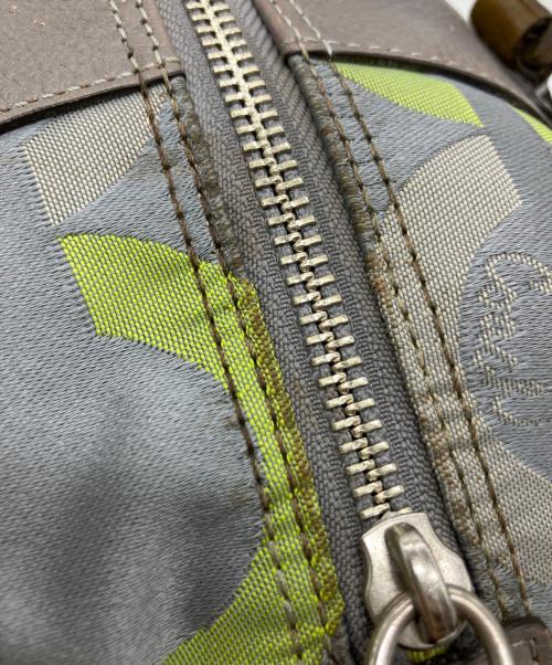 COACH（コーチ）COACH (コーチ) COACH　2WAYバッグ ライトグレー×グリーンの古着・服飾アイテム