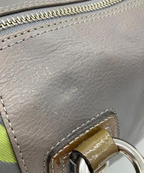 COACH（コーチ）COACH (コーチ) COACH　2WAYバッグ ライトグレー×グリーンの古着・服飾アイテム