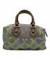 COACH (コーチ) COACH　2WAYバッグ ライトグレー×グリーン：6000円