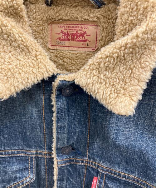 LEVI'S（リーバイス）LEVI'S (リーバイス) 裏ボアデニムジャケット インディゴ サイズ:Lの古着・服飾アイテム
