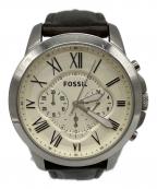 FOSSILフォッシル）の古着「FOSSIL　クロノグラフ」｜ホワイト