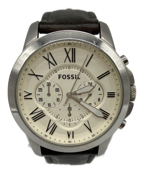 FOSSIL（フォッシル）FOSSIL (フォッシル) FOSSIL　クロノグラフ ホワイトの古着・服飾アイテム
