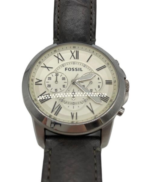 FOSSIL（フォッシル）FOSSIL (フォッシル) FOSSIL　クロノグラフ ホワイトの古着・服飾アイテム