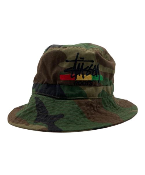 stussy（ステューシー）stussy (ステューシー) バケットハット オリーブの古着・服飾アイテム