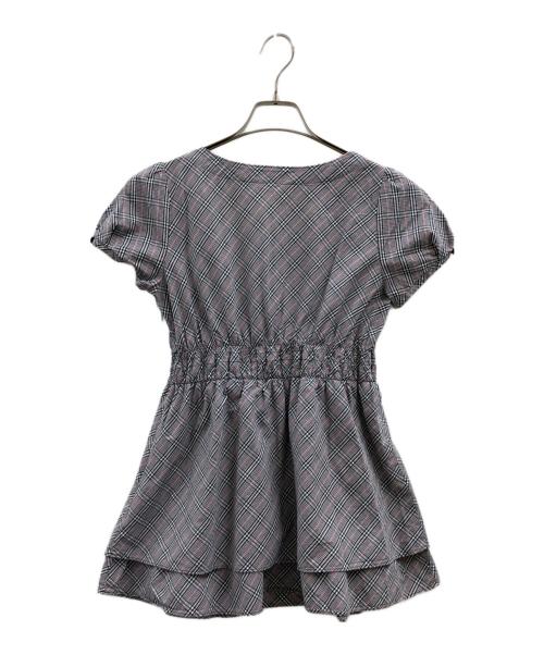 BURBERRY BLUE LABEL（バーバリー ブルー レーベル）BURBERRY BLUE LABEL (バーバリー ブルー レーベル) BURBERRY BLUE LABEL　半袖ブラウス ブラック サイズ:38の古着・服飾アイテム