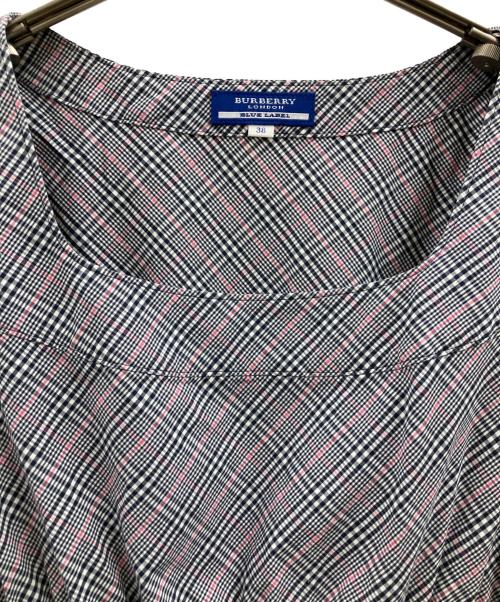 BURBERRY BLUE LABEL（バーバリー ブルー レーベル）BURBERRY BLUE LABEL (バーバリー ブルー レーベル) BURBERRY BLUE LABEL　半袖ブラウス ブラック サイズ:38の古着・服飾アイテム