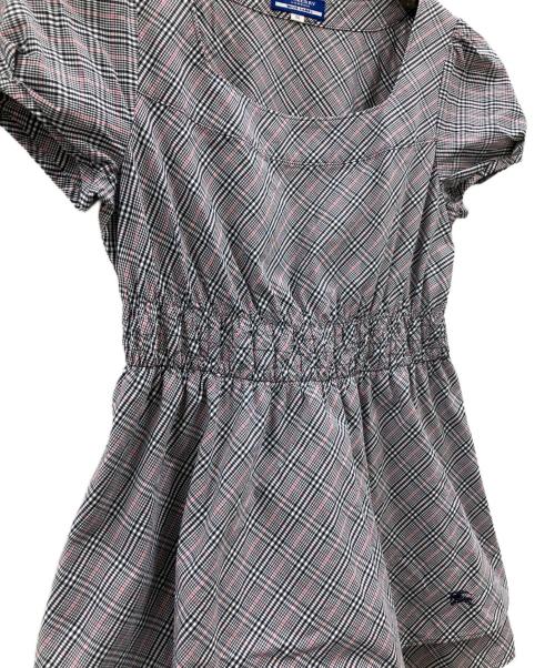 BURBERRY BLUE LABEL（バーバリー ブルー レーベル）BURBERRY BLUE LABEL (バーバリー ブルー レーベル) BURBERRY BLUE LABEL　半袖ブラウス ブラック サイズ:38の古着・服飾アイテム