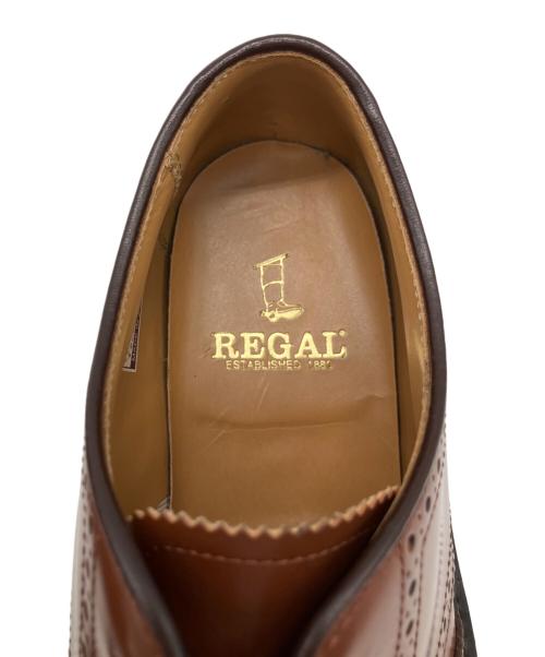 REGAL（リーガル）REGAL (リーガル) ウィングチップシューズ ブラウン サイズ:24.5の古着・服飾アイテム