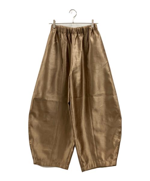 HeRIN.CYE（ヘリンドットサイ）HeRIN.CYE (ヘリンドットサイ) Shiny cocoon pants ブラウン サイズ:FREEの古着・服飾アイテム