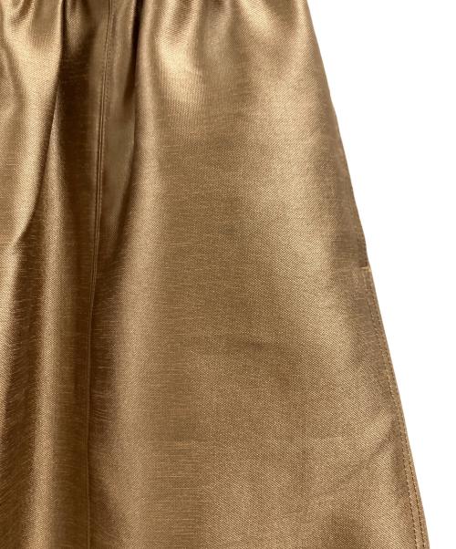 HeRIN.CYE（ヘリンドットサイ）HeRIN.CYE (ヘリンドットサイ) Shiny cocoon pants ブラウン サイズ:FREEの古着・服飾アイテム