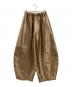 HeRIN.CYE（ヘリンドットサイ）の古着「Shiny cocoon pants」｜ブラウン