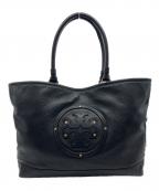 TORY BURCHトリーバーチ）の古着「ビッグロゴトートバッグ」｜ブラック