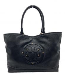 TORY BURCH（トリーバーチ）の古着「ビッグロゴトートバッグ」｜ブラック