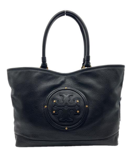 TORY BURCH（トリーバーチ）TORY BURCH (トリーバーチ) ビッグロゴトートバッグ ブラックの古着・服飾アイテム