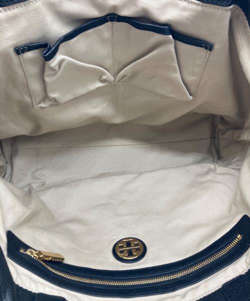 TORY BURCH（トリーバーチ）TORY BURCH (トリーバーチ) ビッグロゴトートバッグ ブラックの古着・服飾アイテム