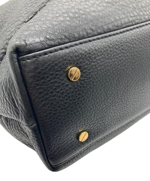 TORY BURCH（トリーバーチ）TORY BURCH (トリーバーチ) ビッグロゴトートバッグ ブラックの古着・服飾アイテム