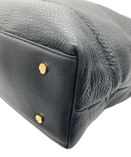 TORY BURCH（トリーバーチ）TORY BURCH (トリーバーチ) ビッグロゴトートバッグ ブラックの古着・服飾アイテム