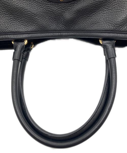 TORY BURCH（トリーバーチ）TORY BURCH (トリーバーチ) ビッグロゴトートバッグ ブラックの古着・服飾アイテム