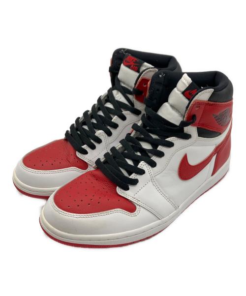 NIKE（ナイキ）NIKE (ナイキ) Air Jordan 1 High OG Heritage レッド×ホワイト サイズ:28の古着・服飾アイテム