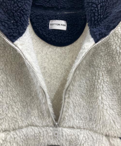 COTTON PAN（コットンパン）COTTON PAN (コットンパン) ハーフジップボアジャケット ホワイト サイズ:1の古着・服飾アイテム