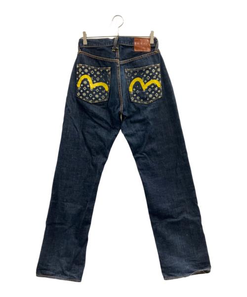 EVISU（エヴィス）EVISU (エヴィス) モノグラムカモメプリント インディゴ サイズ:W31の古着・服飾アイテム
