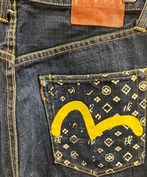 EVISU（エヴィス）EVISU (エヴィス) モノグラムカモメプリント インディゴ サイズ:W31の古着・服飾アイテム