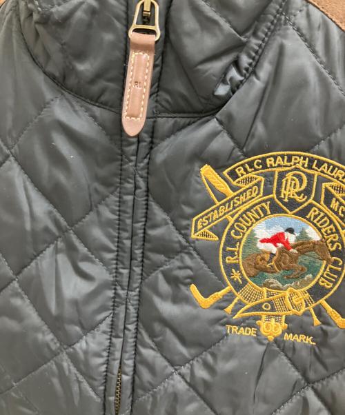 RALPH LAUREN（ラルフローレン）RALPH LAUREN (ラルフローレン) キルティングベスト ブラック サイズ:11の古着・服飾アイテム