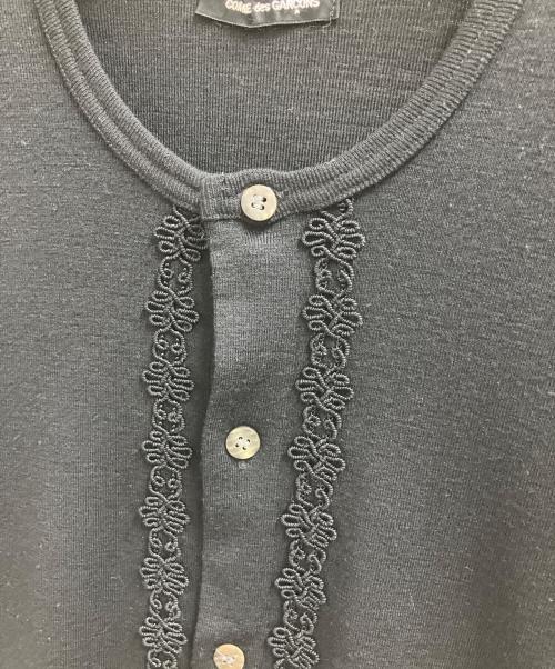 tricot COMME des GARCONS（トリココムデギャルソン）tricot COMME des GARCONS (トリココムデギャルソン) 薄手カーディガン ブラック サイズ:不明の古着・服飾アイテム