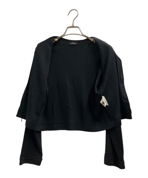 tricot COMME des GARCONS（トリココムデギャルソン）tricot COMME des GARCONS (トリココムデギャルソン) 薄手カーディガン ブラック サイズ:不明の古着・服飾アイテム