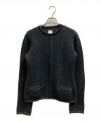 yohji yamamoto+noirヨウジヤマモトプリュスノアール）の古着「厚手ニット」｜ブラック