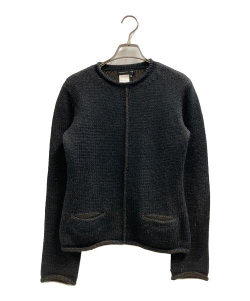 yohji yamamoto+noir（ヨウジヤマモトプリュスノアール）yohji yamamoto+Noir (ヨウジヤマモトプリュスノアール) 厚手ニット ブラック サイズ:3の古着・服飾アイテム