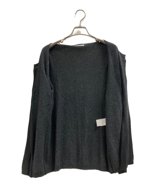 ISSEY MIYAKE（イッセイミヤケ）ISSEY MIYAKE (イッセイミヤケ) 薄手カーディガン ブラック サイズ:Mの古着・服飾アイテム