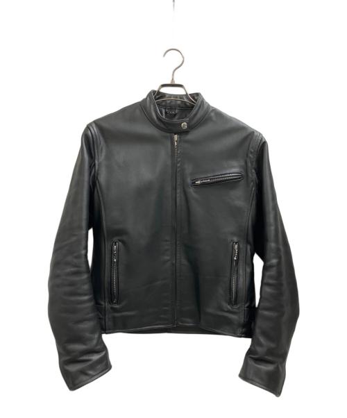 Liugoo Leathers（リューグーレザーズ）LIUGOO LEATHERS (リューグーレザーズ) シングルライダースジャケット ブラック サイズ:LLの古着・服飾アイテム