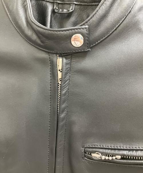 Liugoo Leathers（リューグーレザーズ）LIUGOO LEATHERS (リューグーレザーズ) シングルライダースジャケット ブラック サイズ:LLの古着・服飾アイテム
