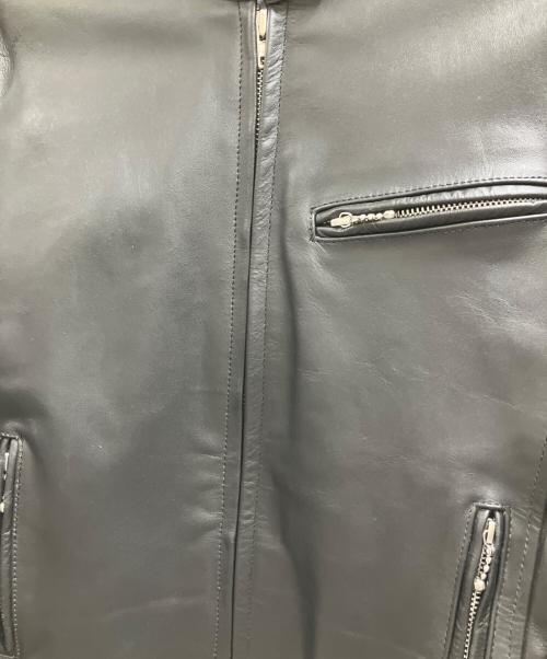 Liugoo Leathers（リューグーレザーズ）LIUGOO LEATHERS (リューグーレザーズ) シングルライダースジャケット ブラック サイズ:LLの古着・服飾アイテム