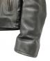 中古・古着 LIUGOO LEATHERS (リューグーレザーズ) シングルライダースジャケット ブラック サイズ:LL：8000円
