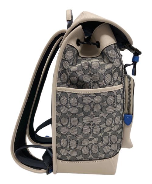 COACH（コーチ）COACH (コーチ) COACH　リュック ベージュ×ネイビーの古着・服飾アイテム